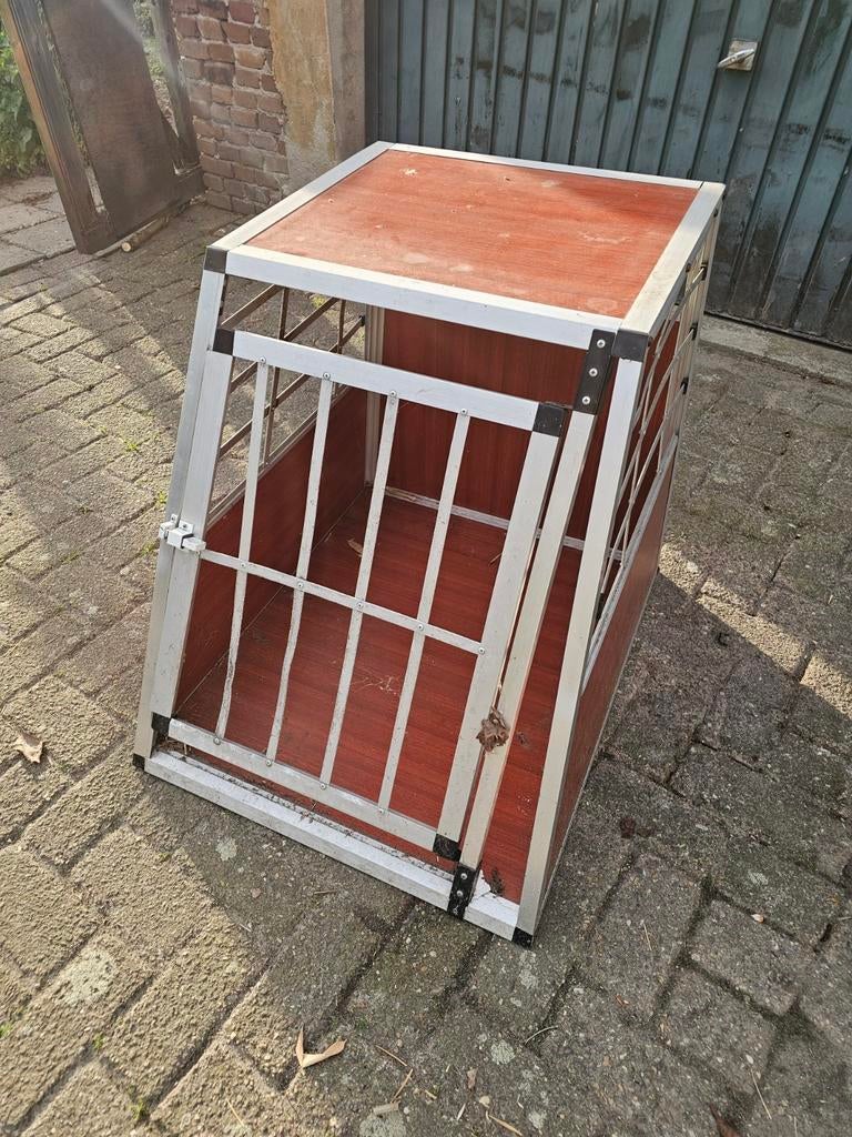 Honden autobench  65x90x70cm, Ophalen, Zo goed als nieuw