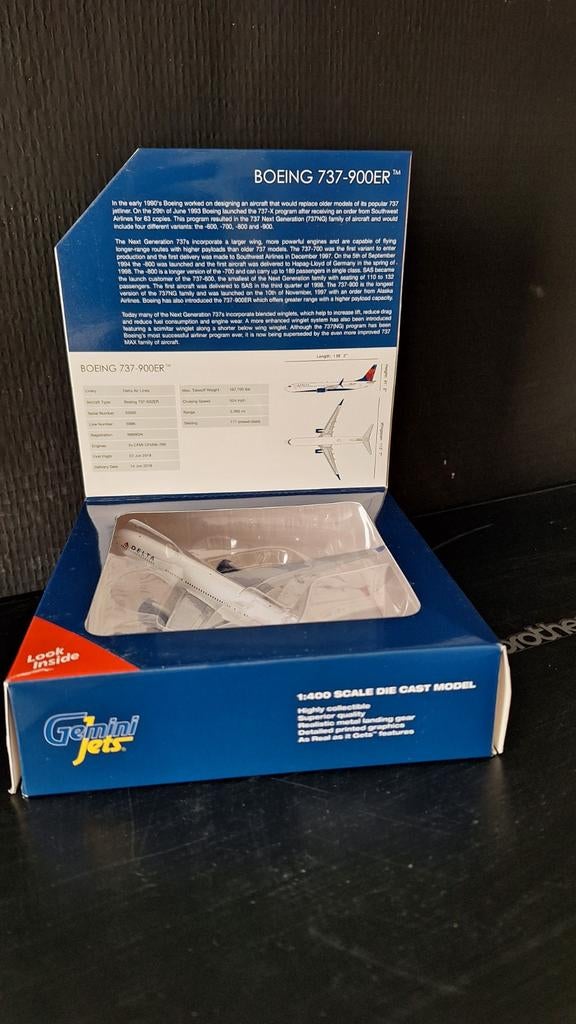 Boeing 737 Delta, Ophalen of Verzenden, Zo goed als nieuw, 1:72 tot 1:144, Overige merken