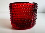 Iittala Kastehelmi Waxinelichthouder Red Punainen Toikka, Overige materialen, Ophalen of Verzenden, Zo goed als nieuw, Kandelaar