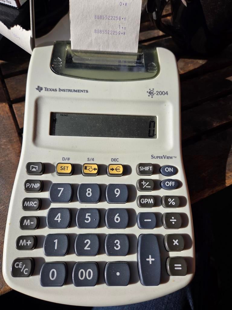 Texas Instruments E-2004 Rekenmachine - Werkend, Verzenden, Gebruikt