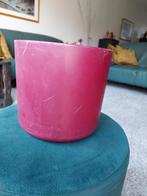 Bloempot bordeau rood, Tuin en Terras, Bloempotten, Ophalen, Kunststof, Rond, Minder dan 40 cm