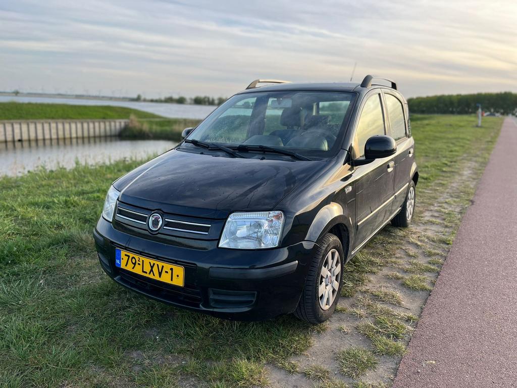 Fiat Panda 1.2 2010 Zwart, Auto's, 1242 cc, Zwart, Origineel Nederlands, Handgeschakeld