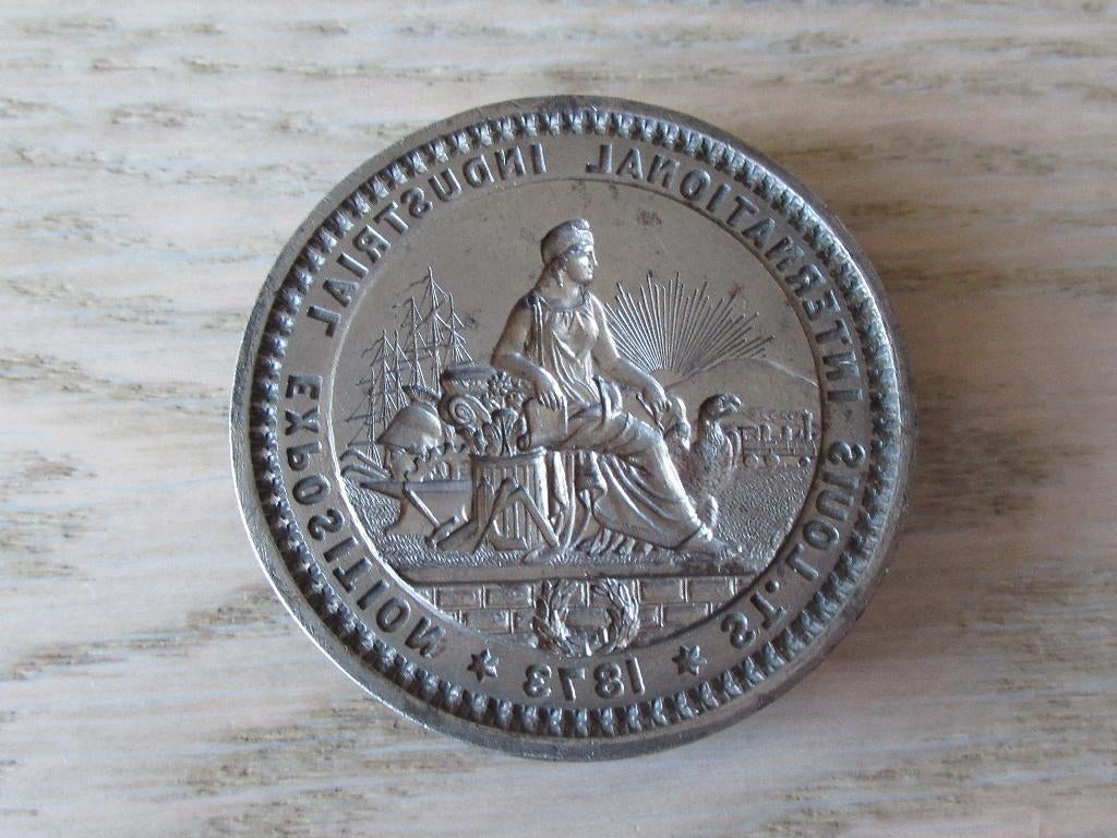 Lakstempel 1873 met bijzondere afbeelding / diam 50 mm, Ophalen of Verzenden