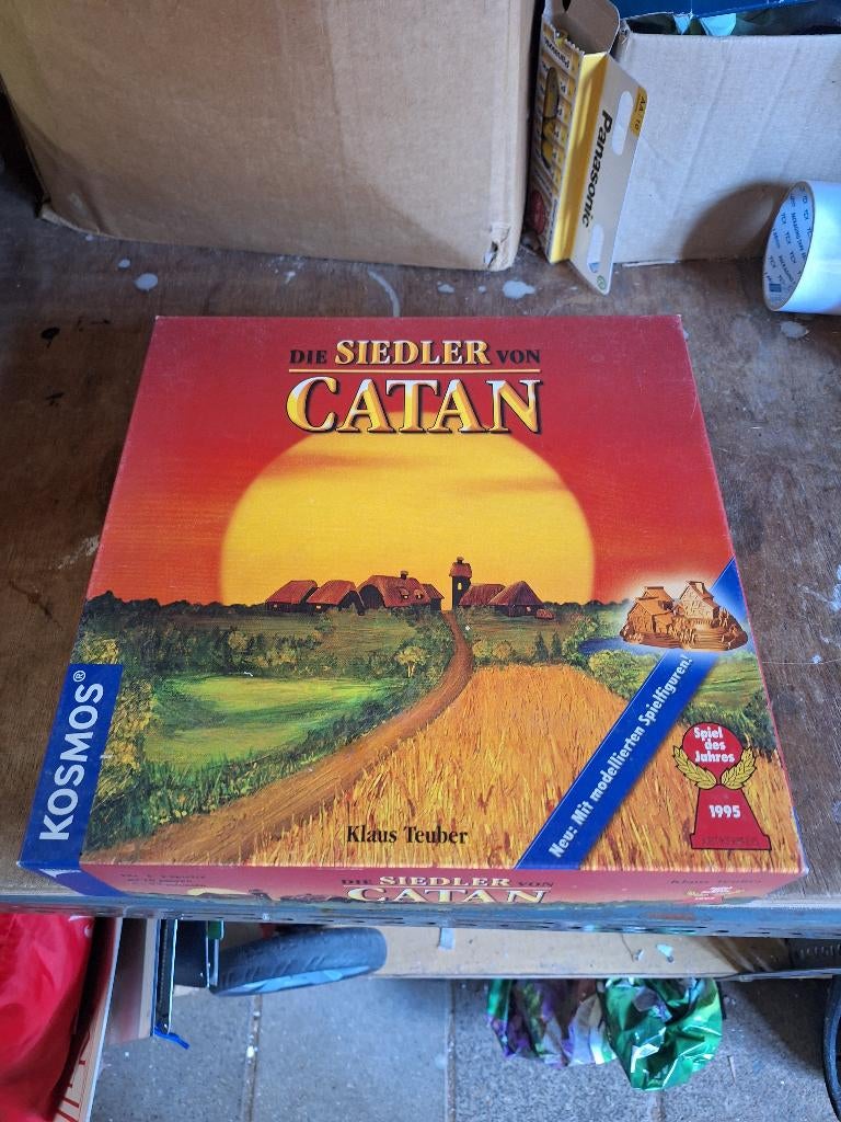 Vintage Kosmos bordspel Siedler von Catan uit 1995, Hobby en Vrije tijd, Gezelschapsspellen | Bordspellen, Ophalen of Verzenden
