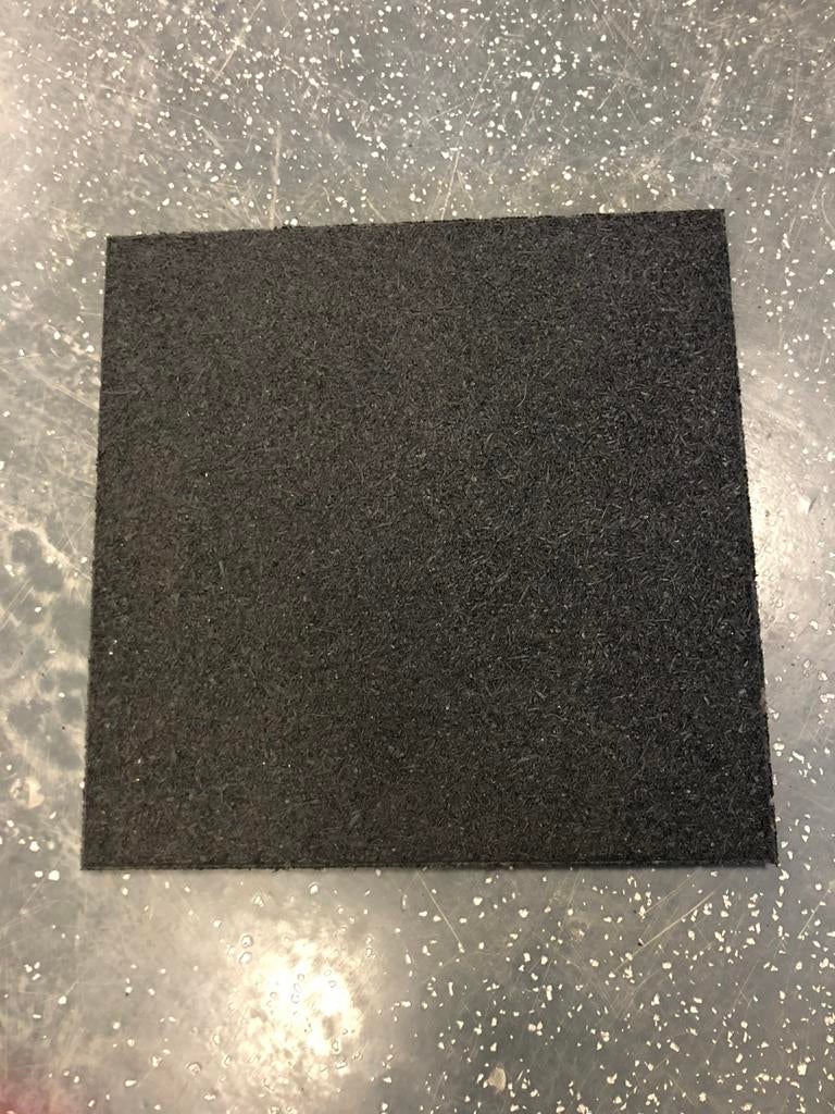 Rubberen tegels mat 50 x 50 x 2,5 cm ( meerdere te koop ), Ophalen, Gebruikt, Overige typen, 50 x 50 x 2,5 cm