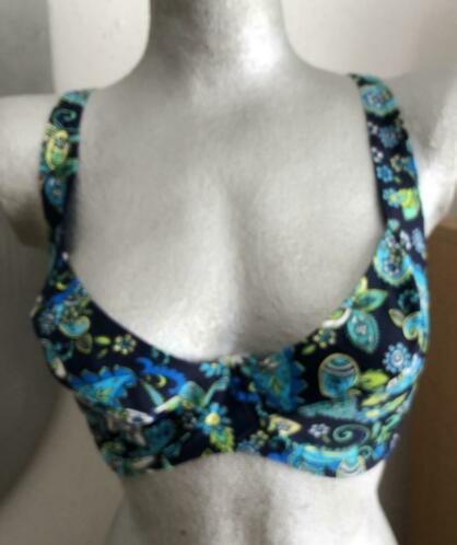 Bikini maat 46 blauw/groen, Kleding | Dames, Badmode en Zwemkleding, Ophalen of Verzenden, Zo goed als nieuw, Blauw, Bikini