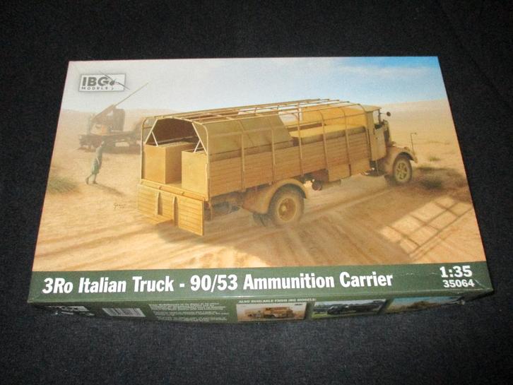H-17,IBG 1-35,NO,35064,3RO Italian Truck 90/53 Ammunition Ca, Hobby en Vrije tijd, Modelbouw | Auto's en Voertuigen, Nieuw, Overige typen
