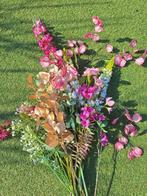 Diverse kunstbloemen boeket - Roze, wit, goud, Ophalen, Gebruikt, Binnen