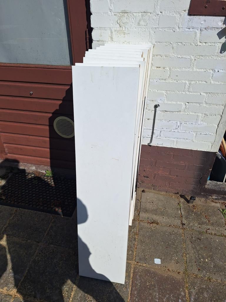 Lack ikea wandplanken (wit en hout) met gebruikersspo, Ophalen