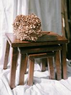 Brutalist nest/bijzettafels, Ophalen of Verzenden, Rond, Minder dan 55 cm, 45 tot 60 cm