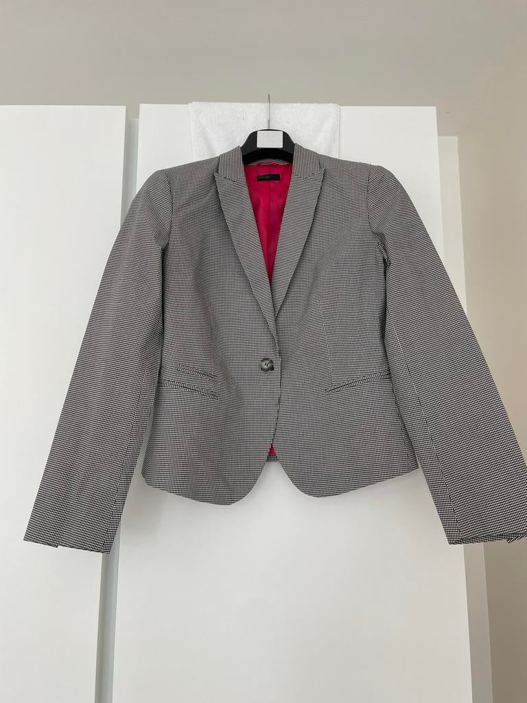 Benetton Jasje Maat 42 Nieuw zwart / wit met Voering, Zwart, Maat 42/44 (L), Nieuw, Ophalen of Verzenden