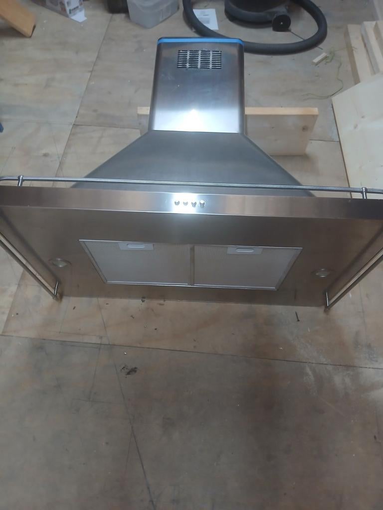 Vrijhangende afzuigkap, Witgoed en Apparatuur, Afzuigkappen, Ophalen of Verzenden, Gebruikt, Vrijstaand, Eilandschouwkap