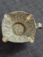Verzilverde asbak met reliëf, Ophalen of Verzenden