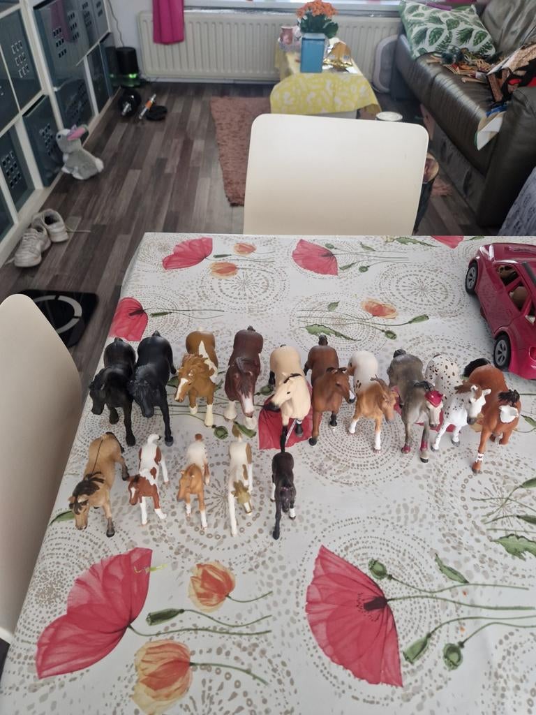 Schleich paarden/pony/veulens, Huizen en Kamers