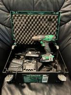 Hitachi boormachine met 2 accus en lader in systainer, Ophalen of Verzenden, Zo goed als nieuw, Boormachine
