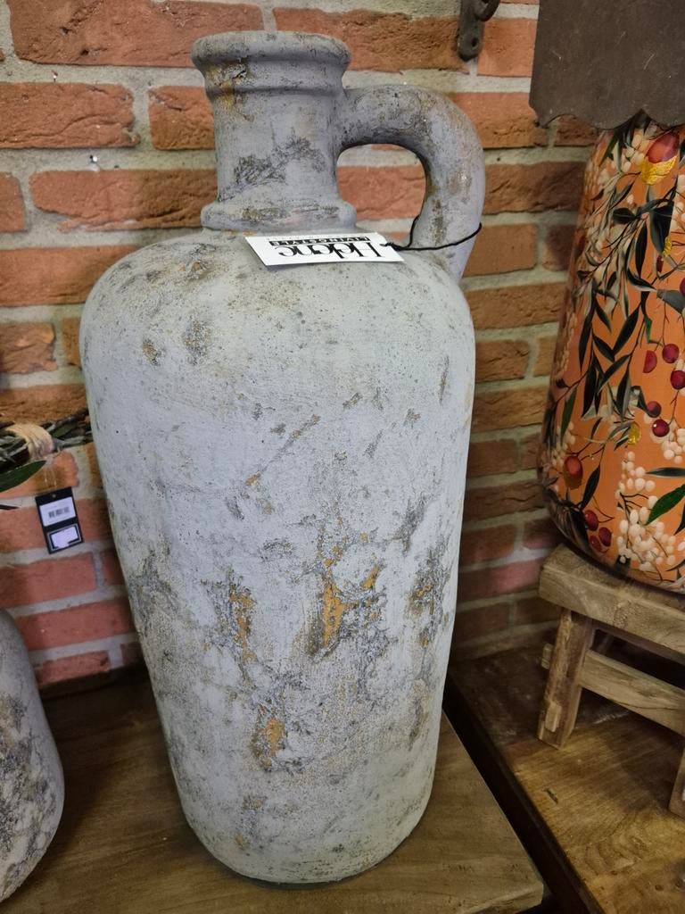 Grote aardewerken kruik met oor, 65 cm hoog, Antiek en Kunst, Ophalen