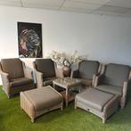 4 Seasons Outdoor (4SO) fauteuils + tafel + voetenbankjes