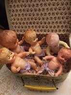 Vintage popjes/slaap oogjes/gemerkt met kleine koffertje., Verzamelen, Retro, Overige typen