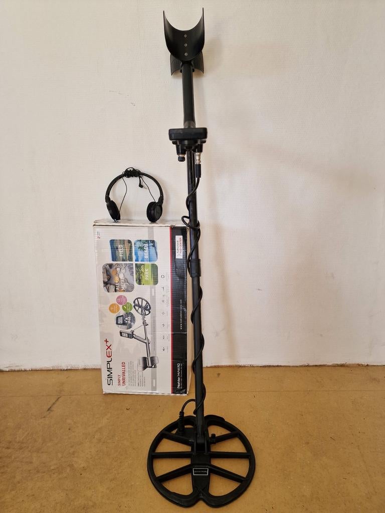 Metaaldetector Nokta makro simplex+  MET KOPTELEFOON, Hobby en Vrije tijd, Metaaldetectors, Ophalen of Verzenden, Gebruikt, Meer dan 30 cm