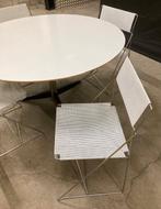 Mooie set van 4 eetkamer stoelen van Deense ontwerper, Ophalen, Wit, Zo goed als nieuw, Vier