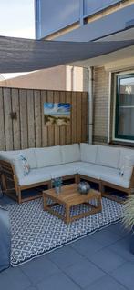 Houten loungeset tuin, Tuin en Terras, Tuinsets en Loungesets, Ophalen of Verzenden, Zo goed als nieuw, Hout