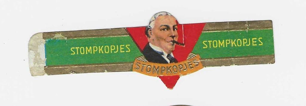 Klassiek 20 - 475  stompkop    sigarenbandjes, Ophalen of Verzenden, Gebruikt, Sigarenbandjes