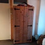 Steigerhouten kast kledingkast robuust landelijk, Ophalen, 25 tot 50 cm, 150 tot 200 cm