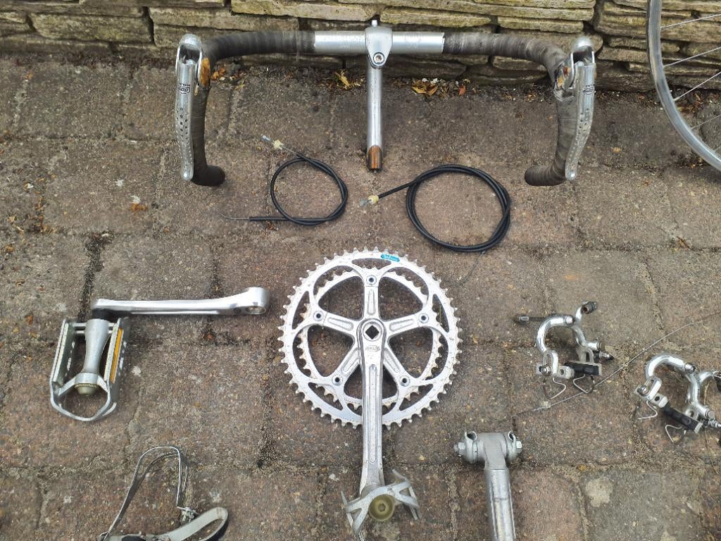 Racefietsonderdelen retro Shimano 600 Arabesque groep, Overige materialen, Gebruikt, 10 tot 15 versnellingen, 53 tot 57 cm