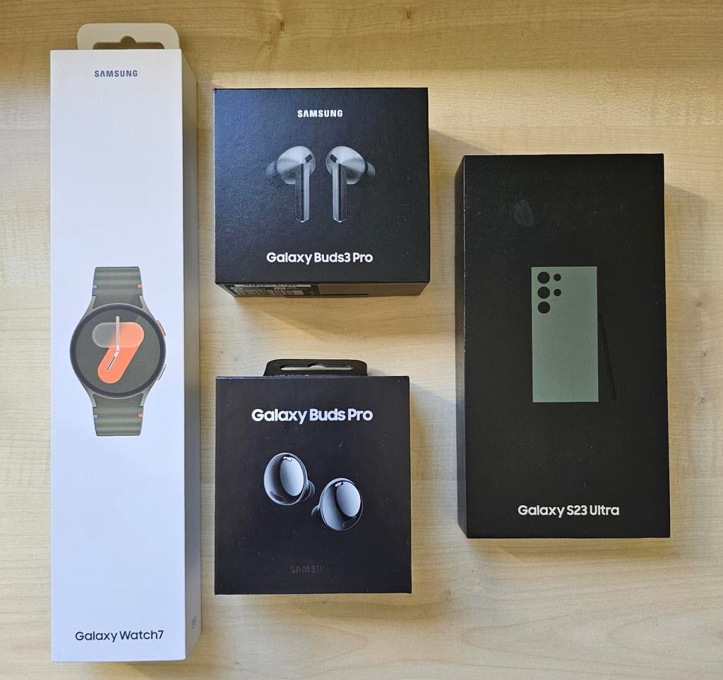 Samsung S23 Ultra, Buds 3 Pro, Buds Pro & Watch 7, Ophalen, Overige kleuren, Touchscreen, Zo goed als nieuw