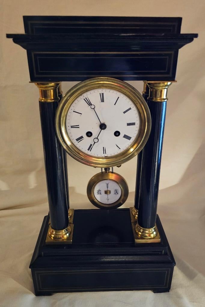 antieke kolommen pendule, Antiek en Kunst, Ophalen