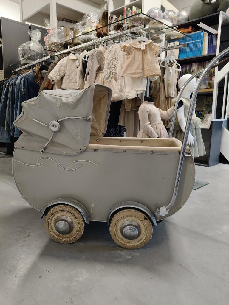 Antieke Van Delft kinderwagen - Vintage Delft, Gebruikt, Van Delft, Onbekend, Lange Geer 72