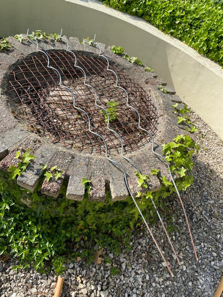 3 tomatenspiralen, Tuin en Terras, Palen, Balken en Planken, Ophalen of Verzenden, Zo goed als nieuw, Minder dan 180 cm, Palen