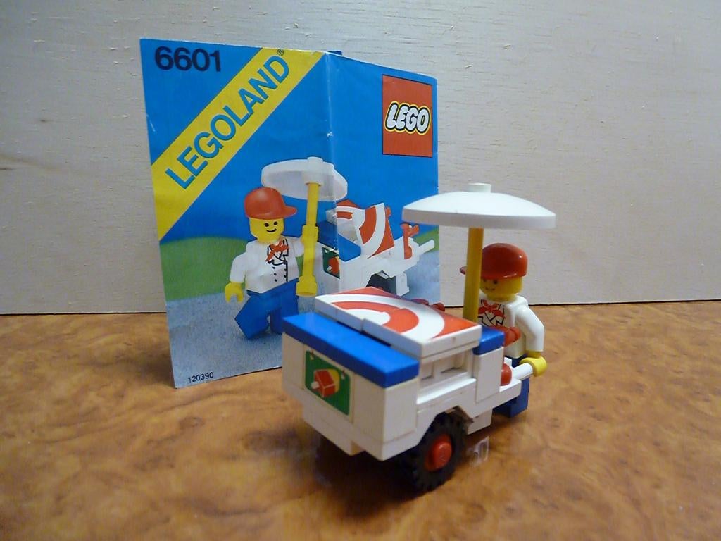 Lego ijscokar met parasol, City, Lego, Ophalen of Verzenden, Zo goed als nieuw