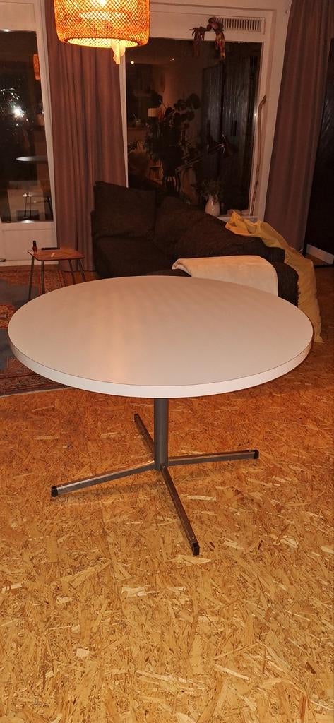 Ronde eettafel - 109 cm diameter, Ophalen, Rond, Metaal, 100 tot 150 cm