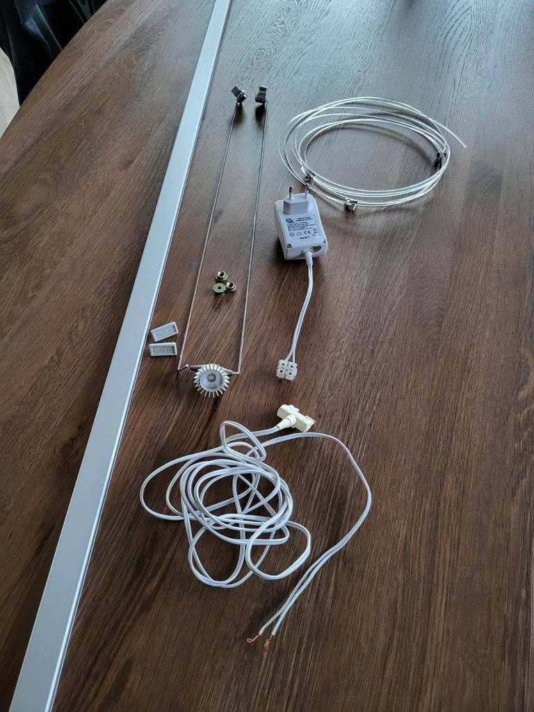 Stas schilderij multi rail met verlichting. Compleet., Ophalen, Zo goed als nieuw, Metaal of Aluminium