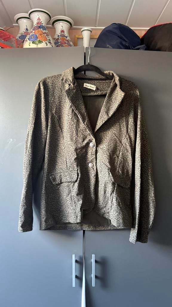 Panterprint blazer maat L, Ophalen of Verzenden, Zo goed als nieuw, Bruin