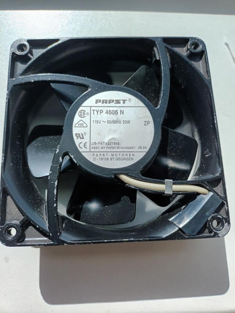 Papst koelventilator type 4606N 115 Volt ac 120 mm x120 mm, Ophalen of Verzenden, Gebruikt
