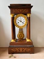 Antieke Franse kolom pendule, Ophalen of Verzenden