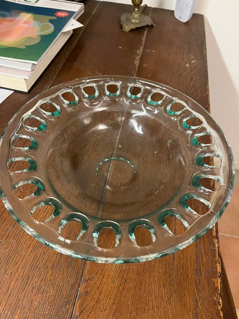 Design glazen schaal, Ophalen