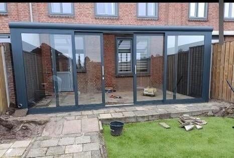Overkapping Veranda met schuifpui 580x300, Ophalen, Zo goed als nieuw, Veranda