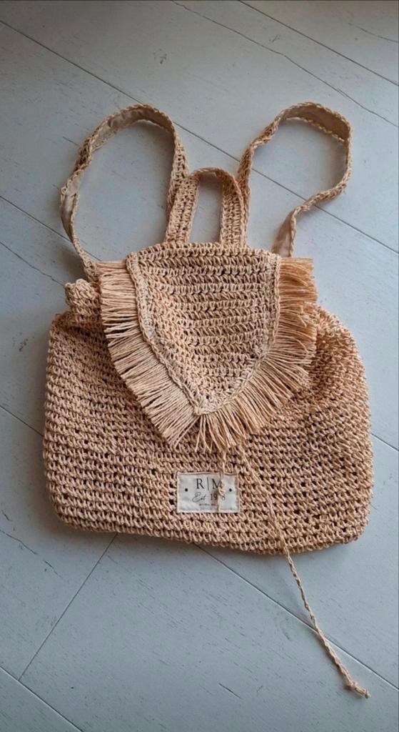 Riviera Maison Summer Festival Crochet Bag, Ophalen of Verzenden, Zo goed als nieuw, Beige, Boho