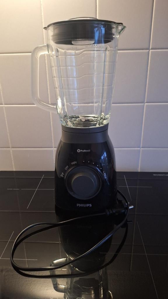 Philips Blender ProBlend 5 Zwart, Ophalen of Verzenden, Zo goed als nieuw, Blender