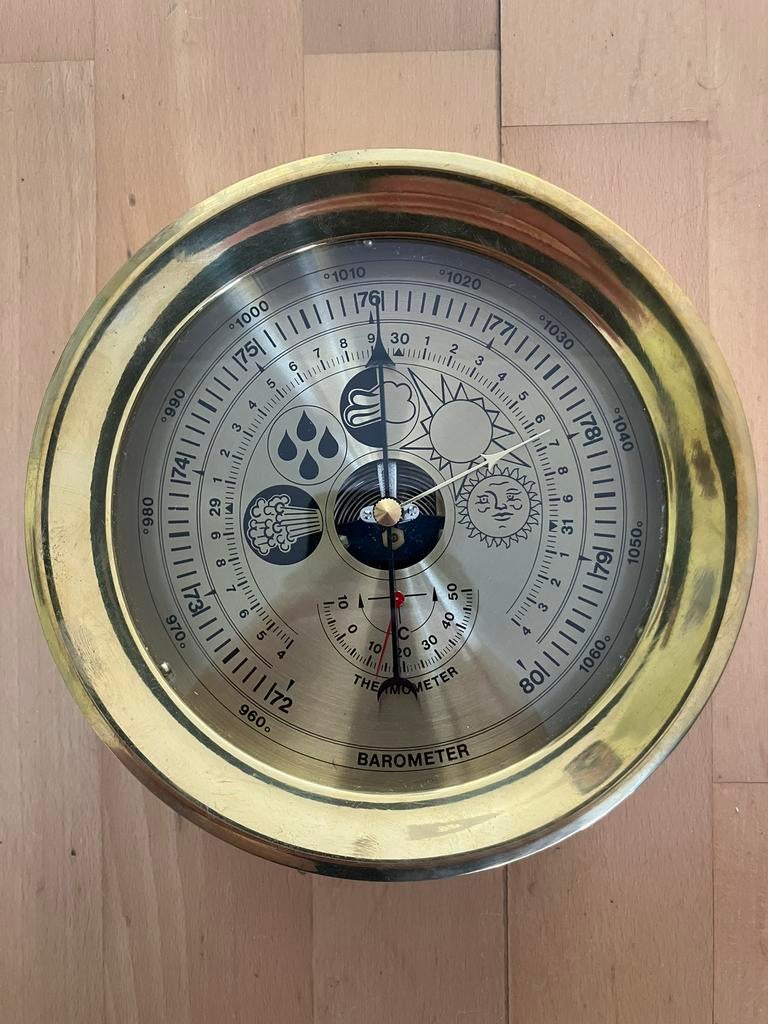 Scheepsbarometer thermometer schip, Ophalen of Verzenden