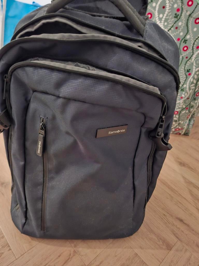 Samsonite Laptop Trolley donkerblauw, Computers en Software, Laptoptassen, Ophalen, 15 inch, Zo goed als nieuw, Trolleytas