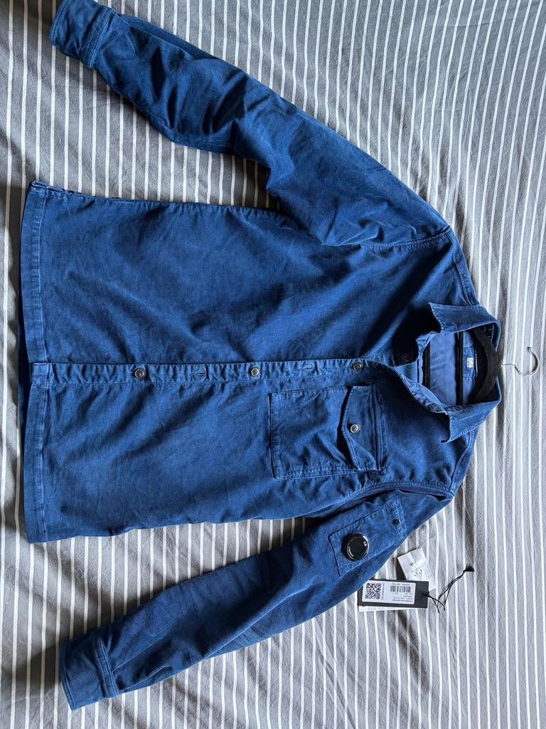 C.P. Company corduroy overshirt L, Kleding | Heren, Ophalen of Verzenden, Zo goed als nieuw, Maat 52/54 (L), Blauw