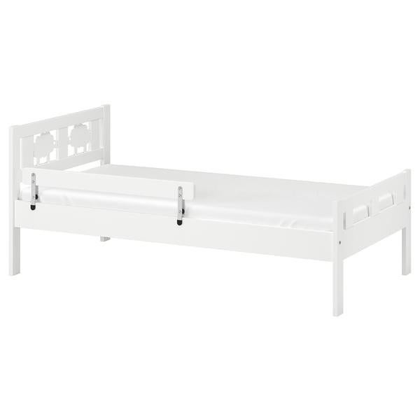KRITTER Peuterbed met lattenbodem - wit 70x160 cm, Kinderen en Baby's, Kinderkamer | Bedden, Ophalen, Gebruikt, 70 tot 85 cm, 140 tot 160 cm