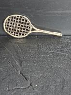 Zilveren miniatuur tennisracket, Antiek en Kunst, Verzenden, Zilver