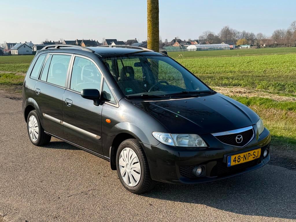 Mazda Premacy 2.0i Active Airco NAP APK 03-2027, Auto's, Mazda, Voorwielaandrijving, Stof, Gebruikt, Zwart