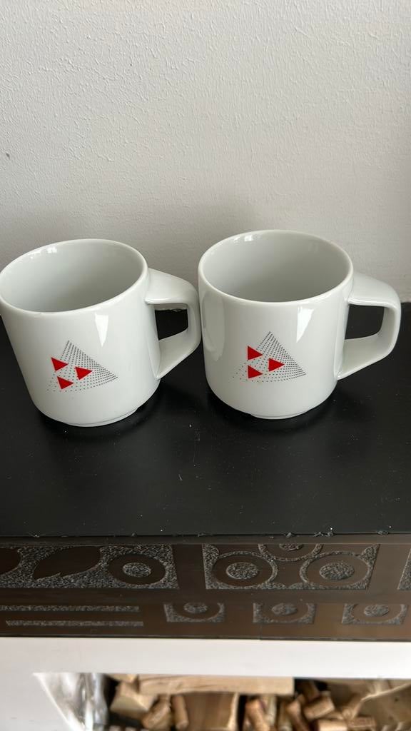 Royal Mosa bekers, Ophalen of Verzenden, Zo goed als nieuw, Porselein, Kop en/of schotel