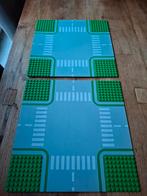 2 Lego Platen Verkeerskruispunt, Ophalen of Verzenden, Gebruikt, Losse stenen, Lego